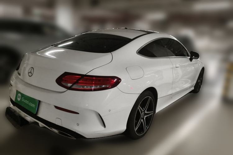 Used Mercedes-Benz C-Class 2017 Facelift C 200 Coupe Rear Right 45 Deg