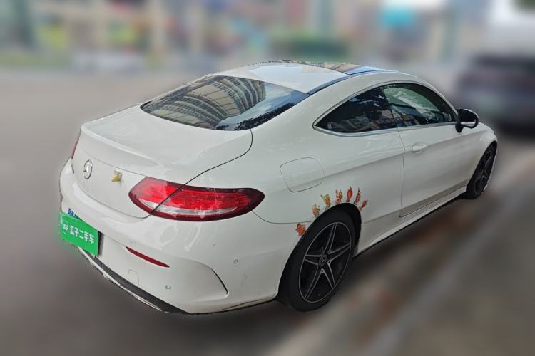 Used Mercedes-Benz C-Class 2017 Facelift C 200 Coupe Rear Right 45 Deg