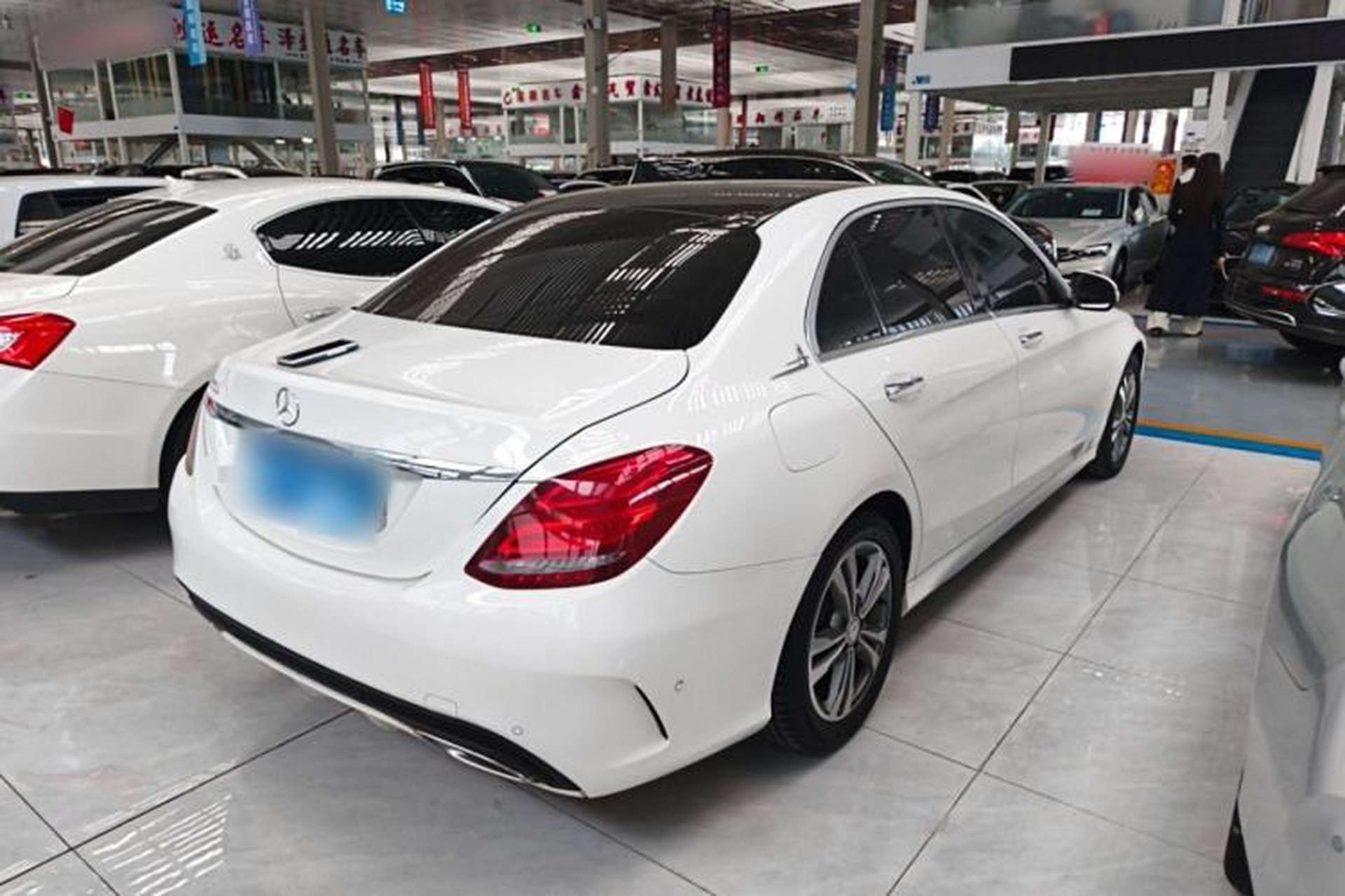 Used Mercedes-Benz C-Class 2017 C 200 L Sport Edition Rear Right 45 Deg