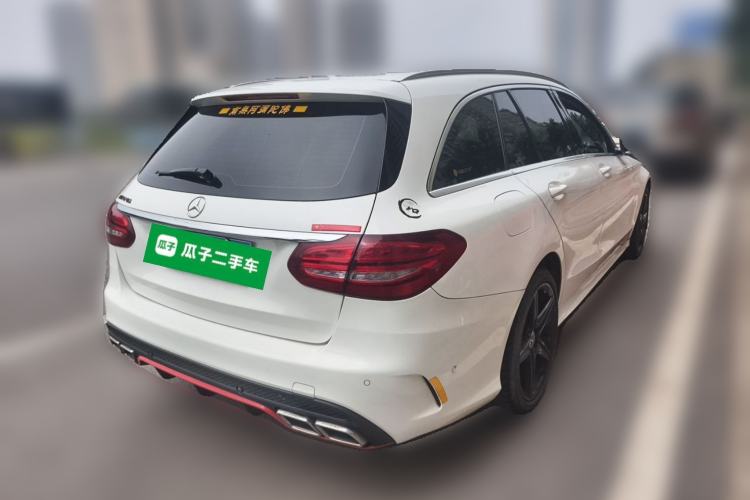 Used Mercedes-Benz C-Class 2017 Facelift C 200 Station Wagon Rear Right 45 Deg
