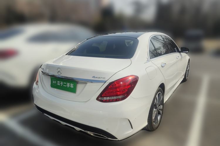Used Mercedes-Benz C-Class 2017 Facelift C 200 L 4MATIC Sport Edition Rear Right 45 Deg