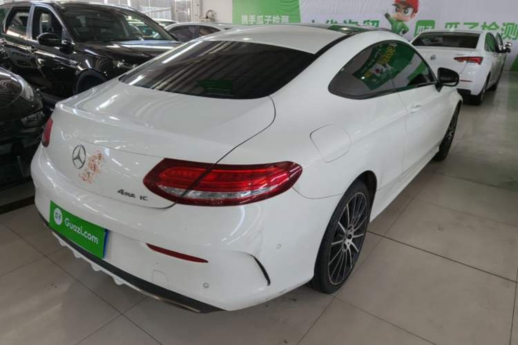 Used Mercedes-Benz C-Class 2017 C 200 4MATIC Coupe Rear Right 45 Deg