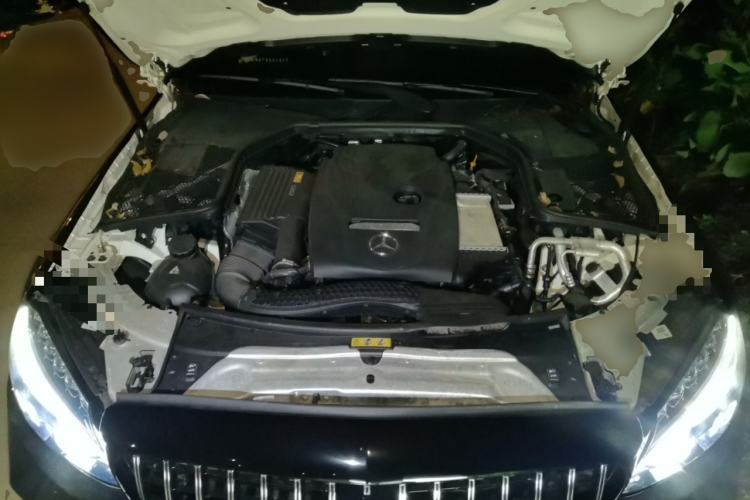 Used Mercedes-Benz C-Class 2018 C 200 4MATIC Coupe Engine Bay