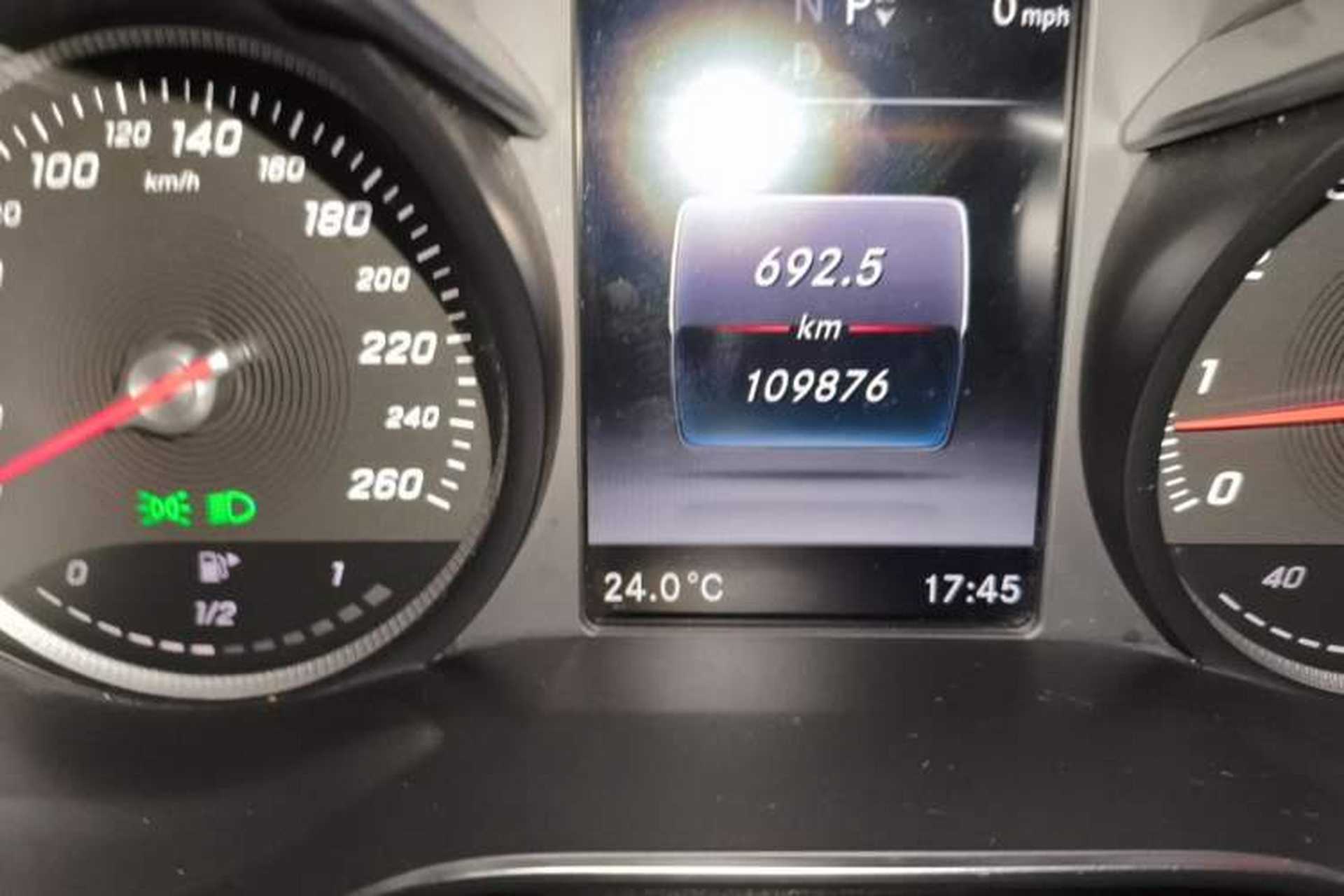 Used Mercedes-Benz C-Class 2018 C 200 L Sport Edition Achievement Special Edition Odometer Close Up