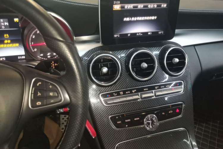 Used Mercedes-Benz C-Class 2018 C 180 L Fashion Edition Sport Version Audio And AC Panel