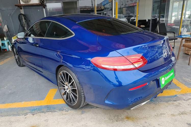 Used Mercedes-Benz C-Class 2018 C 200 4MATIC Coupe Rear Left 45 Deg