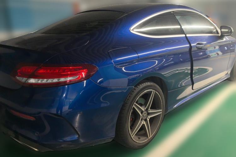 Used Mercedes-Benz C-Class 2018 C 200 Coupe Rear Right 45 Deg