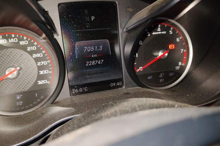 Used Mercedes-Benz C-Class 2018 C 200 L Sport Edition Achievement Special Edition Odometer Close Up