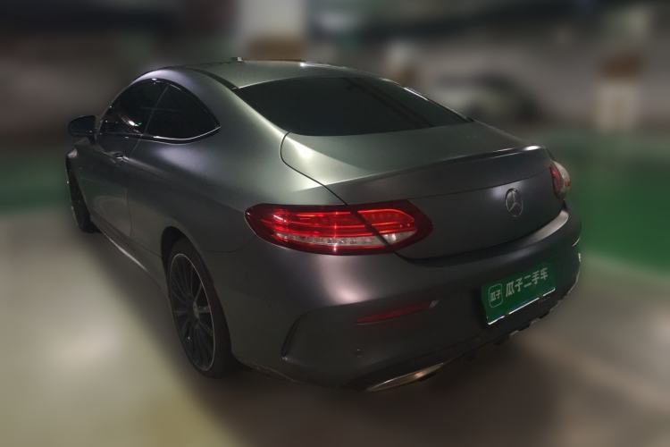 Used Mercedes-Benz C-Class 2018 C 300 Coupe Night Edition Rear Left 45 Deg