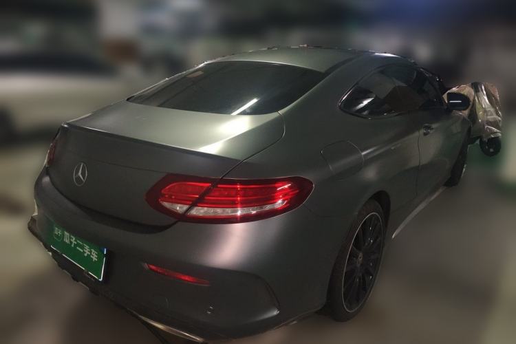 Used Mercedes-Benz C-Class 2018 C 300 Coupe Night Edition Rear Right 45 Deg