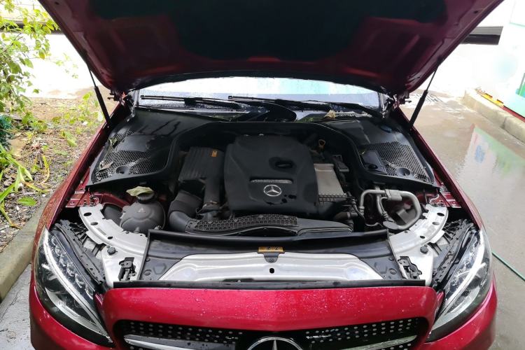 Used Mercedes-Benz C-Class 2018 C 200 Coupe Engine Bay