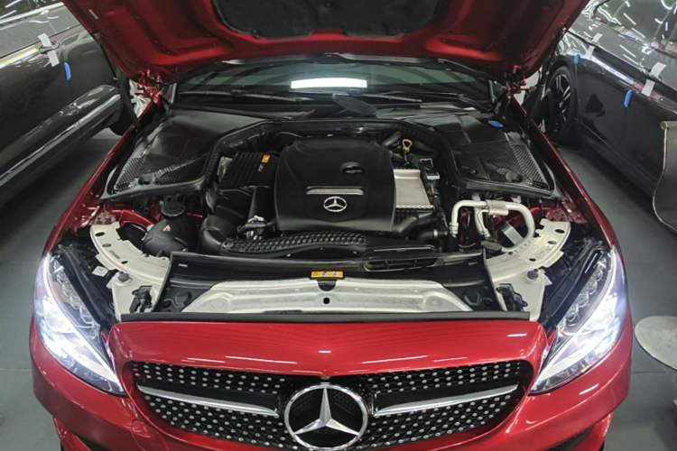 Used Mercedes-Benz C-Class 2018 C 200 Coupe Engine Bay