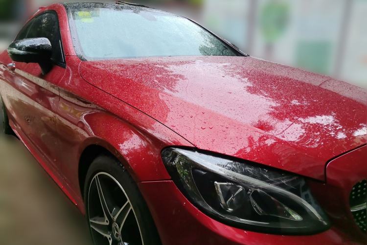 Used Mercedes-Benz C-Class 2018 C 200 Coupe Front Right 45 Deg