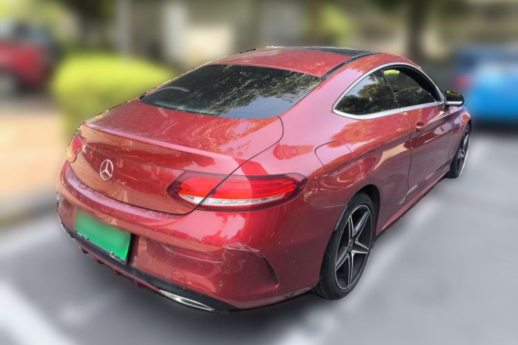 Used Mercedes-Benz C-Class 2018 C 200 Coupe Rear Right 45 Deg