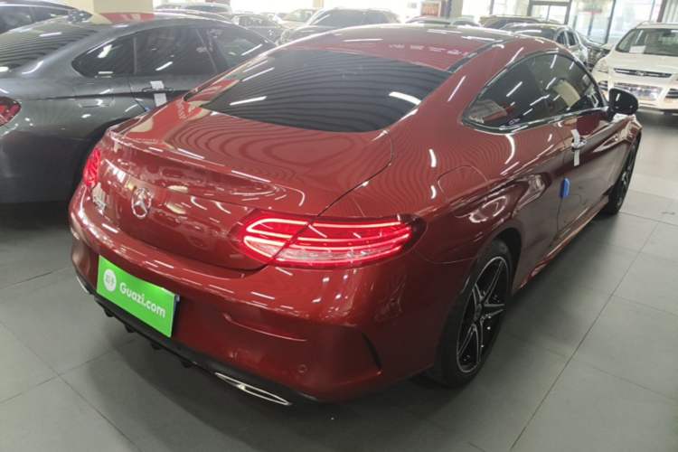 Used Mercedes-Benz C-Class 2018 C 200 Coupe Rear Right 45 Deg