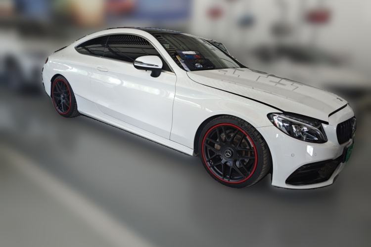 Used Mercedes-Benz C-Class 2018 C 200 Coupe Front Right 45 Deg