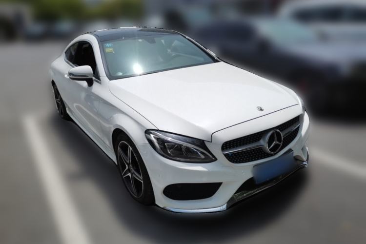 Used Mercedes-Benz C-Class 2018 C 200 Coupe Front Right 45 Deg