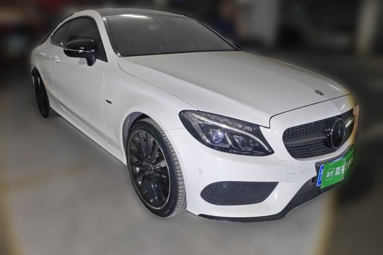 Used Mercedes-Benz C-Class 2018 C 300 Coupe Night Edition Front Right 45 Deg