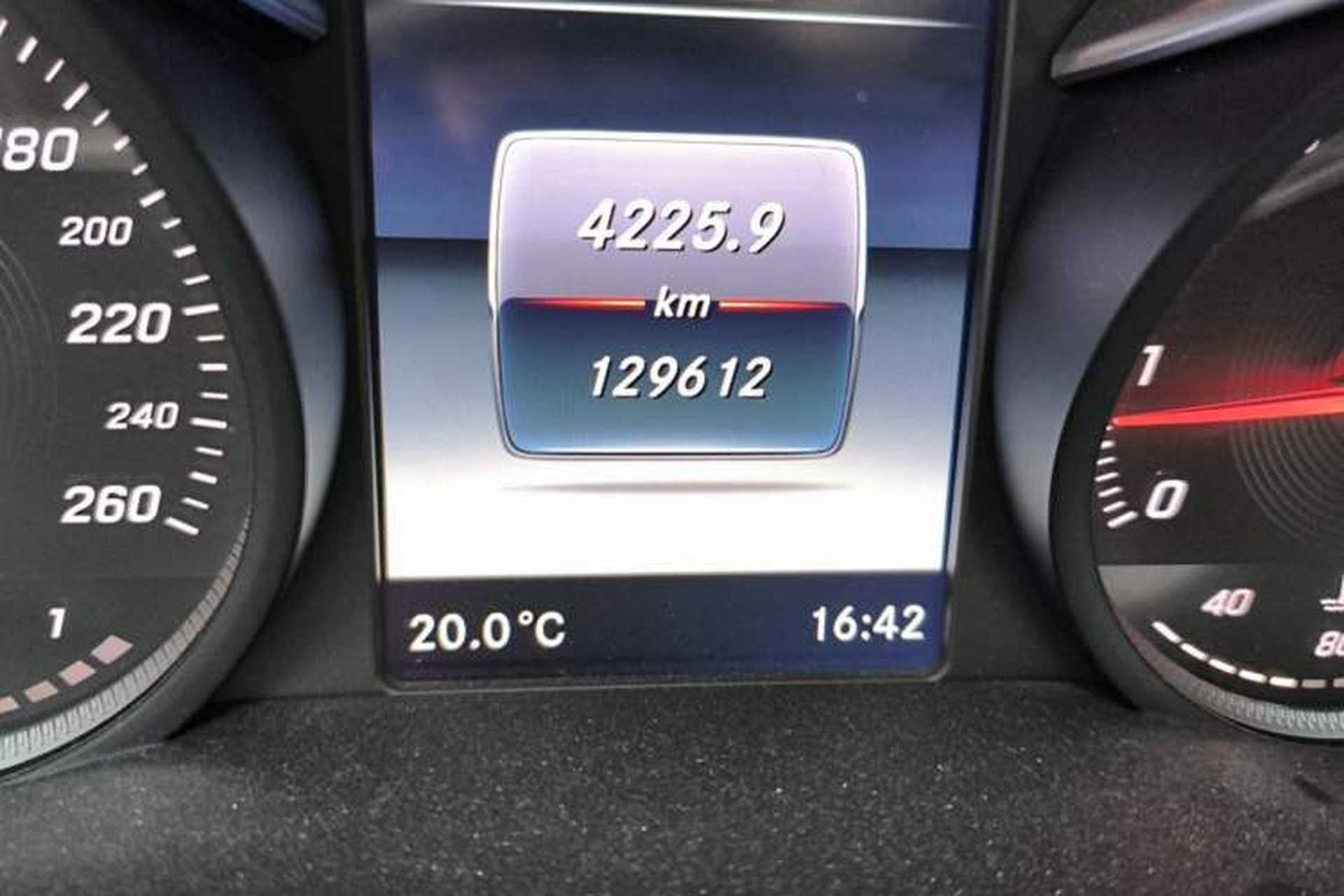 Used Mercedes-Benz C-Class 2018 C 200 L Odometer Close Up