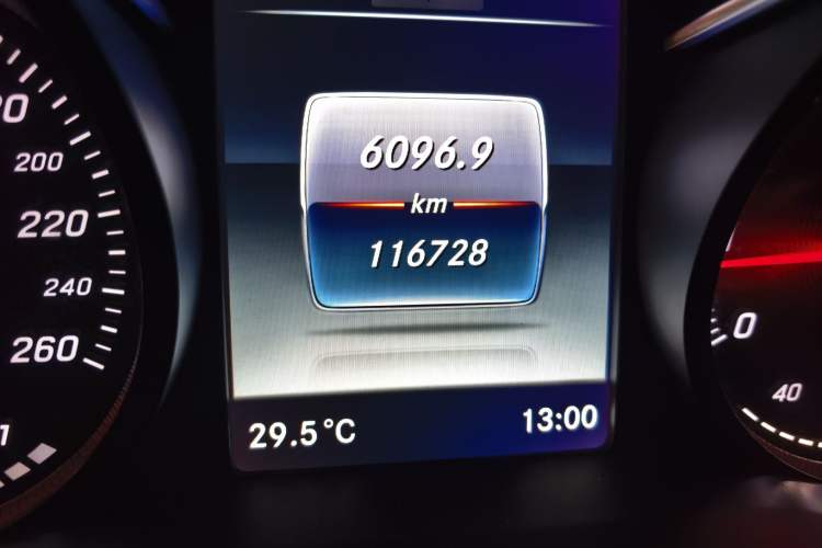 Used Mercedes-Benz C-Class 2018 C 200 Sport Edition Odometer Close Up