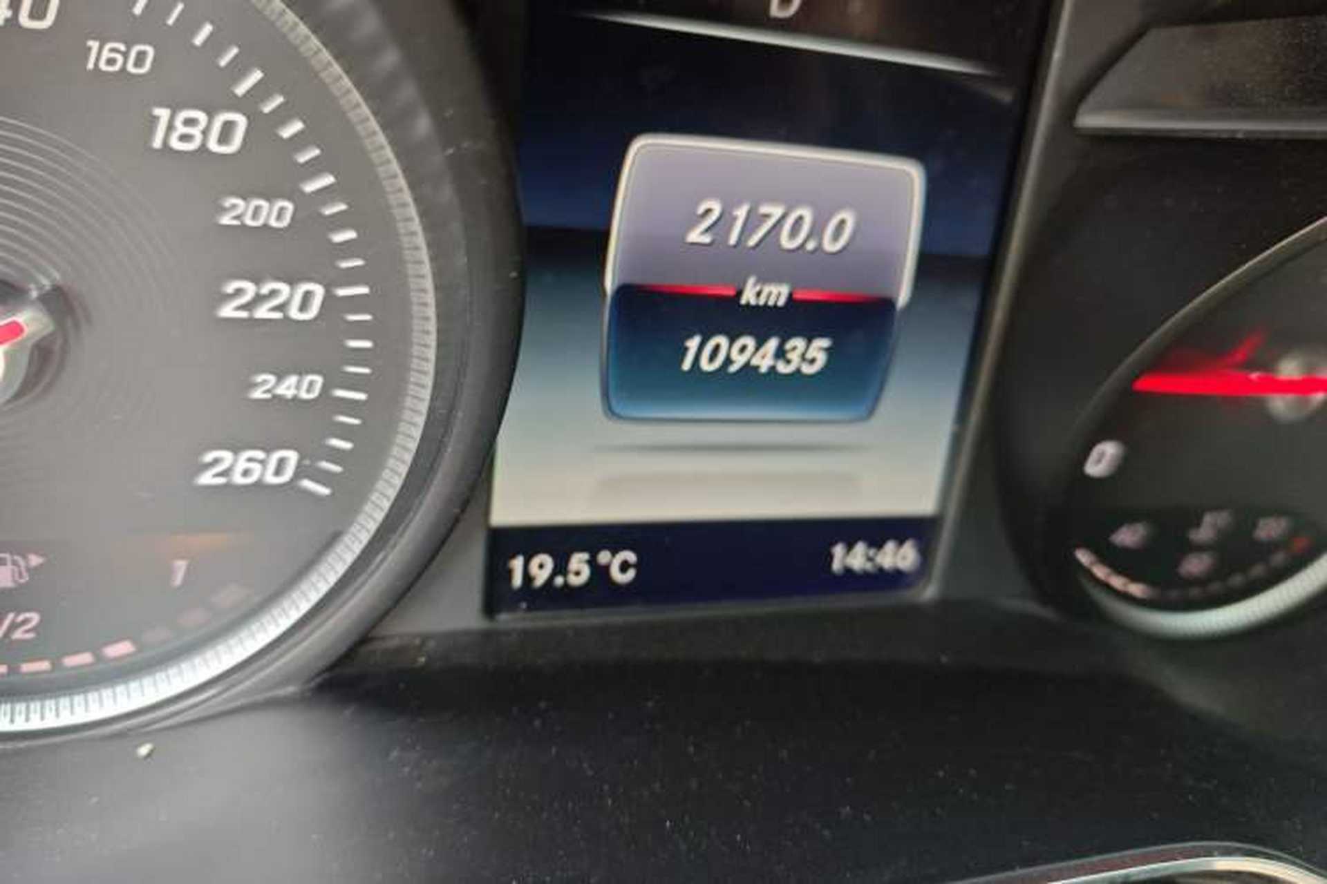 Used Mercedes-Benz C-Class 2018 C 200 L Sport Edition Odometer Close Up
