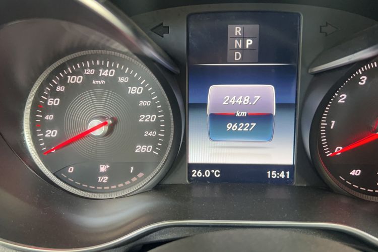 Used Mercedes-Benz C-Class 2018 C 200 Sport Edition Odometer Close Up