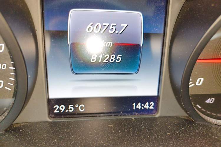 Used Mercedes-Benz C-Class 2018 C 200 Sport Edition Odometer Close Up