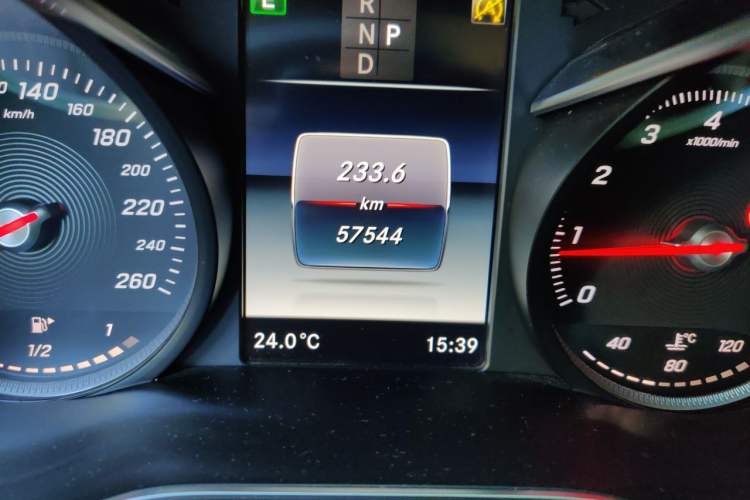 Used Mercedes-Benz C-Class 2018 C 200 L Sport Edition Achievement Special Edition Odometer Close Up