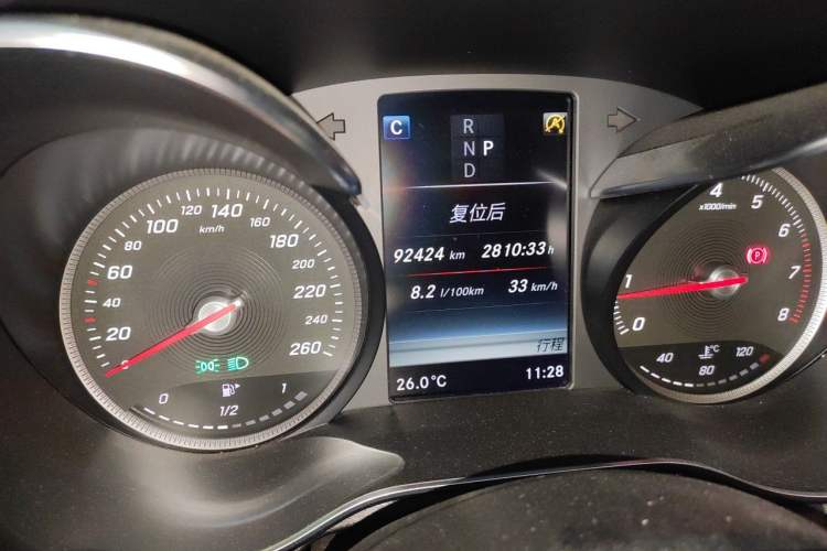Used Mercedes-Benz C-Class 2018 C 200 Achievement Special Edition Odometer Close Up