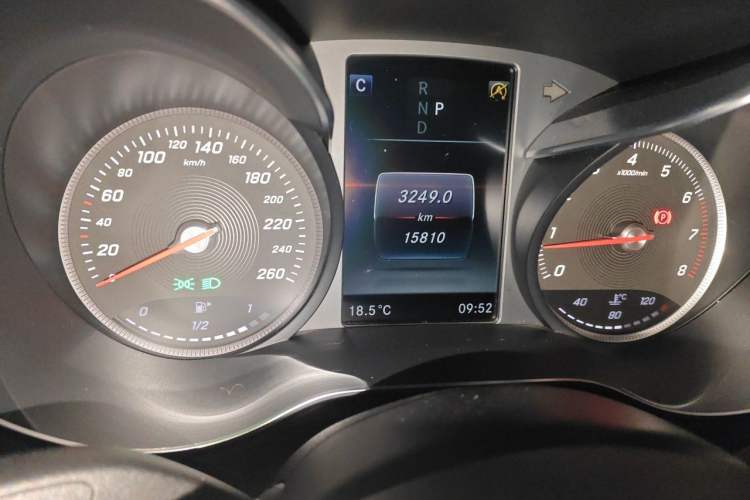 Used Mercedes-Benz C-Class 2018 C 300 Coupe Night Edition Odometer Close Up