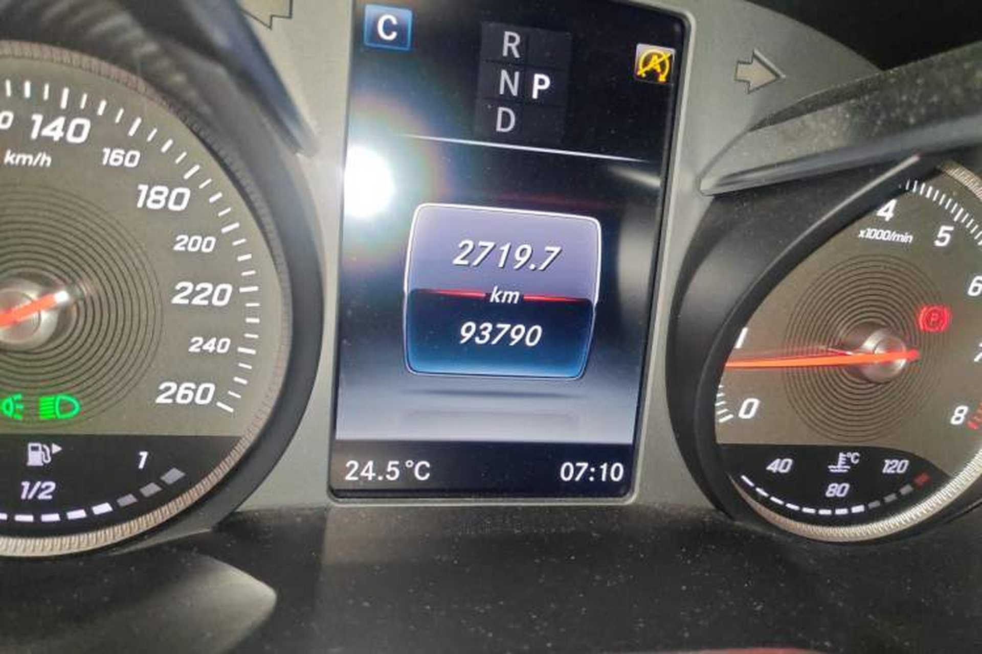 Used Mercedes-Benz C-Class 2018 C 200 4MATIC Coupe Odometer Close Up