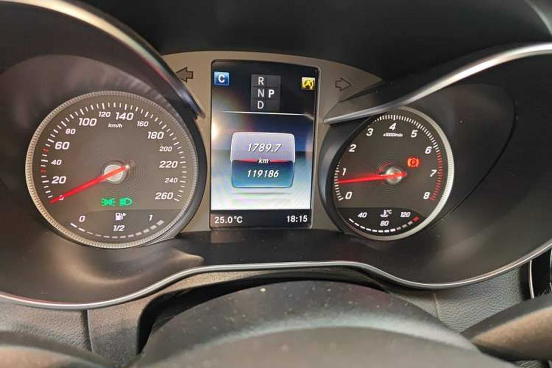 Used Mercedes-Benz C-Class 2018 C 200 L Sport Edition Achievement Special Edition Odometer Close Up