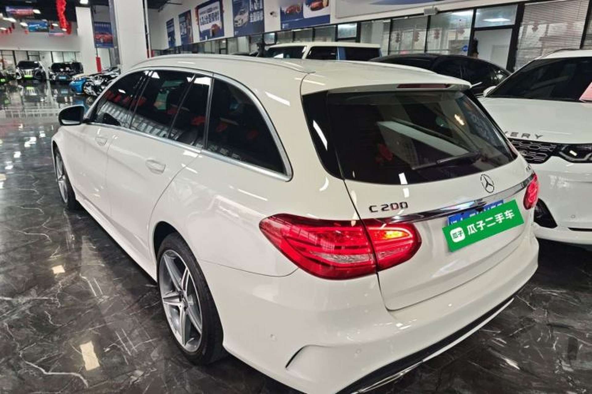 Used Mercedes-Benz C-Class 2018 C 200 Estate Rear Left 45 Deg