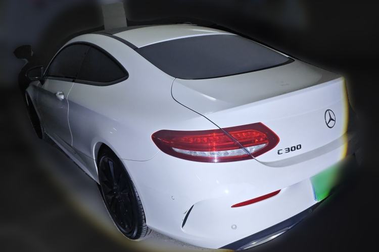 Used Mercedes-Benz C-Class 2018 C 300 Coupe Night Edition Rear Left 45 Deg