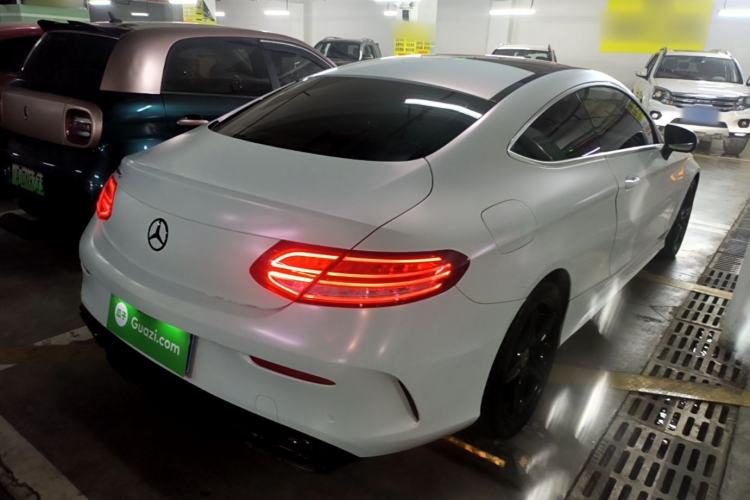 Used Mercedes-Benz C-Class 2018 C 200 Coupe Rear Right 45 Deg