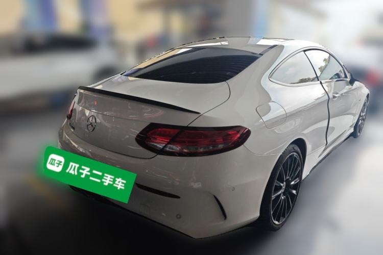 Used Mercedes-Benz C-Class 2018 C 300 Coupe Night Edition Rear Right 45 Deg