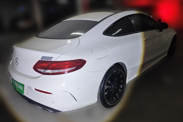Used Mercedes-Benz C-Class 2018 C 300 Coupe Night Edition Rear Right 45 Deg