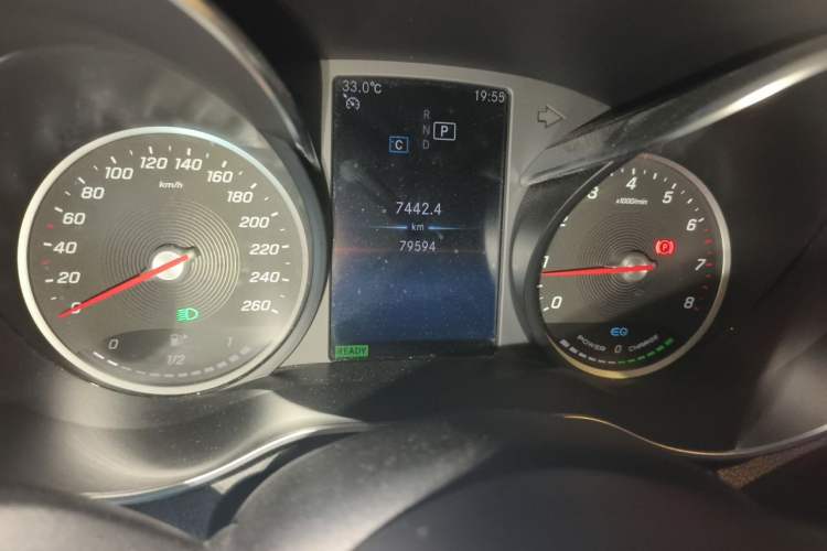 Used Mercedes-Benz C-Class 2019 C 260 L Sport Edition Odometer Close Up