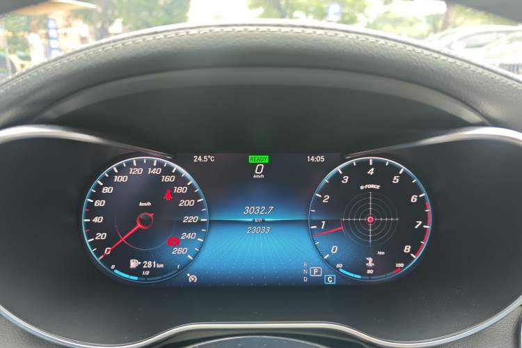 Used Mercedes-Benz C-Class 2019 C 260 Coupe Odometer Close Up