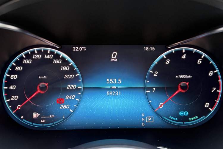Used Mercedes-Benz C-Class 2019 C 260 L Sport Edition Odometer Close Up