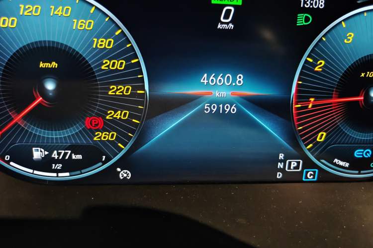 Used Mercedes-Benz C-Class 2019 Restyled C 260 L Sport Edition Odometer Close Up