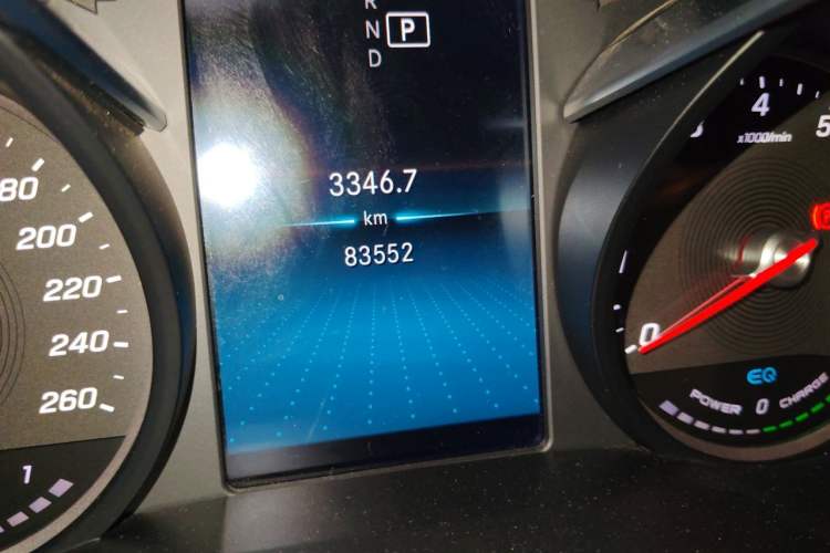 Used Mercedes-Benz C-Class 2019 C 260 L Sport Edition Odometer Close Up