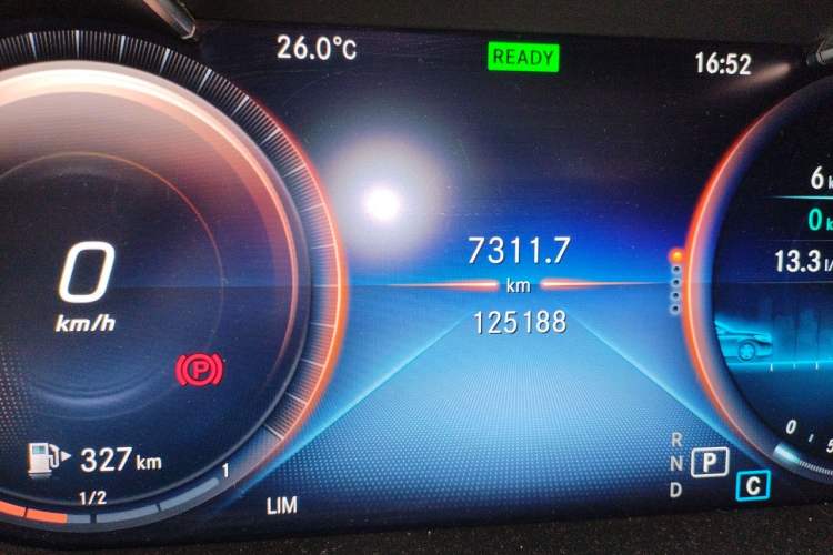 Used Mercedes-Benz C-Class 2019 Restyled C 260 L Sport Edition Odometer Close Up