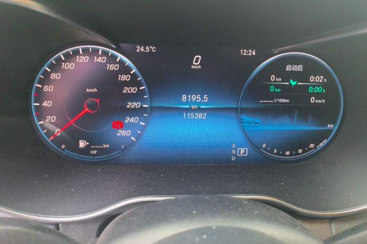 Used Mercedes-Benz C-Class 2019 Restyled C 260 L Sport Edition Odometer Close Up