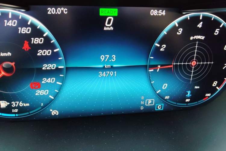 Used Mercedes-Benz C-Class 2019 Restyled C 260 L Sport Edition Odometer Close Up