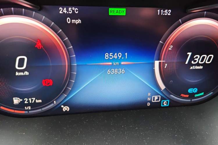 Used Mercedes-Benz C-Class 2019 Restyled C 260 L Sport Edition Odometer Close Up