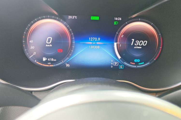 Used Mercedes-Benz C-Class 2019 Restyled C 260 L Sport Edition Odometer Close Up