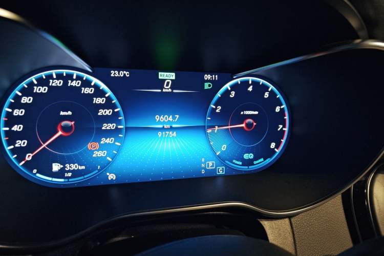 Used Mercedes-Benz C-Class 2019 Restyled C 260 L Sport Edition Odometer Close Up