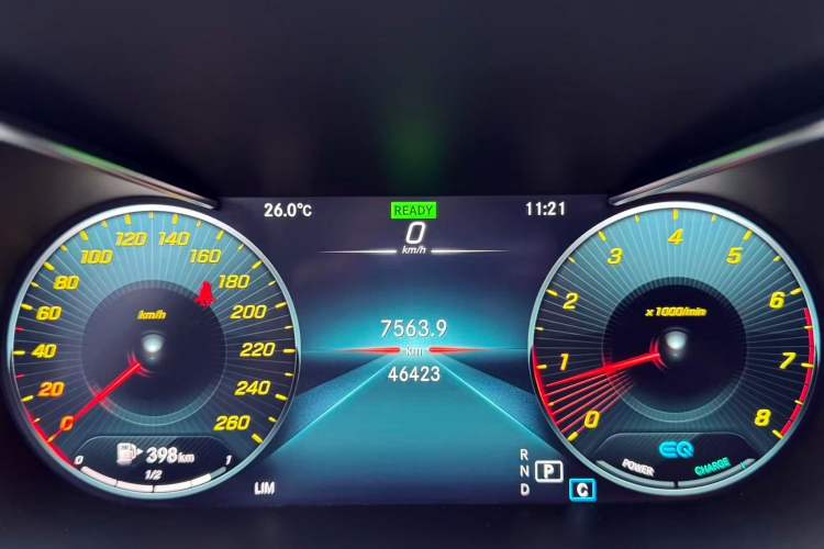 Used Mercedes-Benz C-Class 2019 C 260 Estate Odometer Close Up