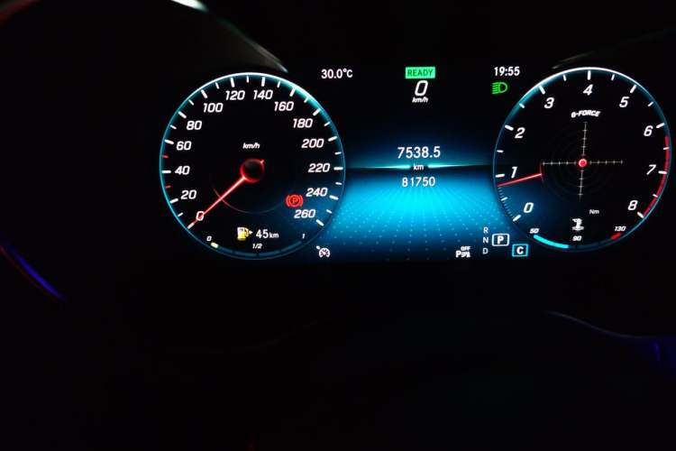 Used Mercedes-Benz C-Class 2019 Restyled C 260 L Sport Edition Odometer Close Up